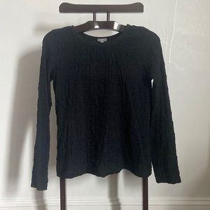 Black long sleeve top